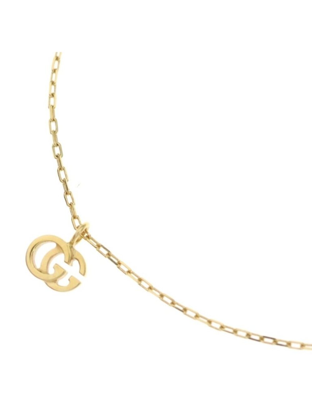 Gucci GG Pendant Chain Yellow Gold Necklace